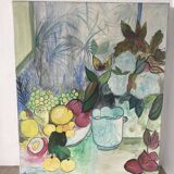 Still life with fruit signed