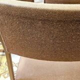 Lot de 6 chaises vintage en métal noir 1970