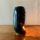 Old glazed ceramic bedside lamp - Bequet - Made in Belgium