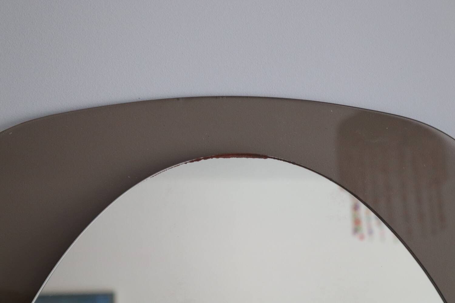 Two-tone glass mirror from the 70s