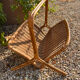 Rattan magazine rack