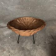 Vintage designer wicker children's armchair