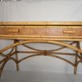 Rattan desk