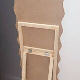 Decorative wavy gold mirror, 150x40 cm - New