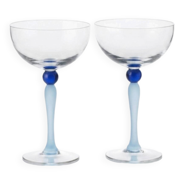 Lot 2 verres à cocktails vintage