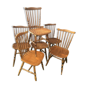 Lot de 6 chaises baumann