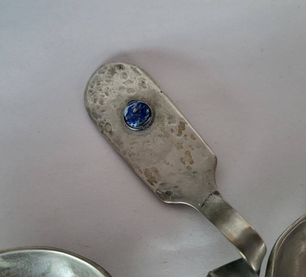 Unique Art & Crafts Ashtray Silver Plated Spoons
