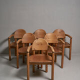 6 pine chairs by rainer daumiller for hirtshals savvaerk a/s, denmark, 1970s