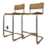 Tabourets de Bar Cesca par Marcel Breuer.