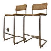 Tabourets de Bar Cesca par Marcel Breuer.