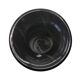 Vintage 1970s Italian Black Marble Vase – Natural Ochre Veining Accent
