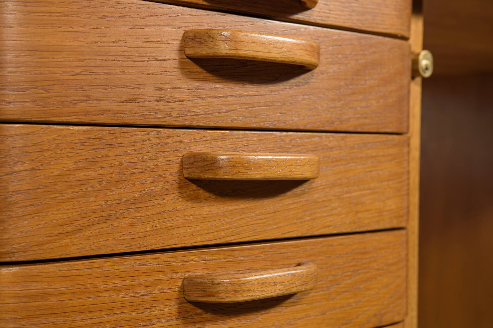 Art Deco Oak Freestanding Desk by Gunnar Ericsson for Facit AB Buromöbel