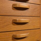 Art Deco Oak Freestanding Desk by Gunnar Ericsson for Facit AB Buromöbel