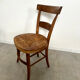 Lot de 6 chaises de ferme rustique début XX eme en bois / bistrot