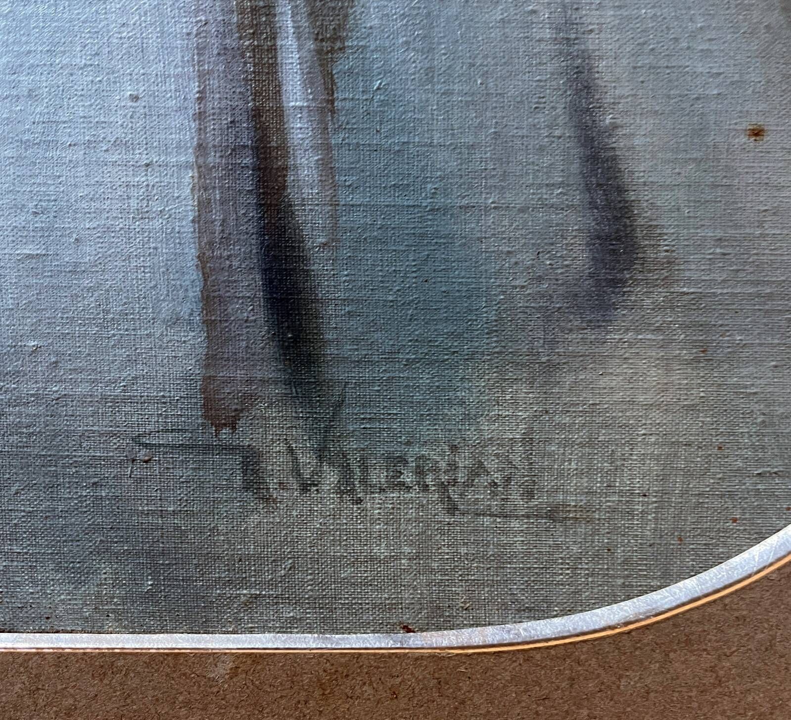 Portrait of Mr. Lenoir 1930 signed Gustave Valérian (1879-?)