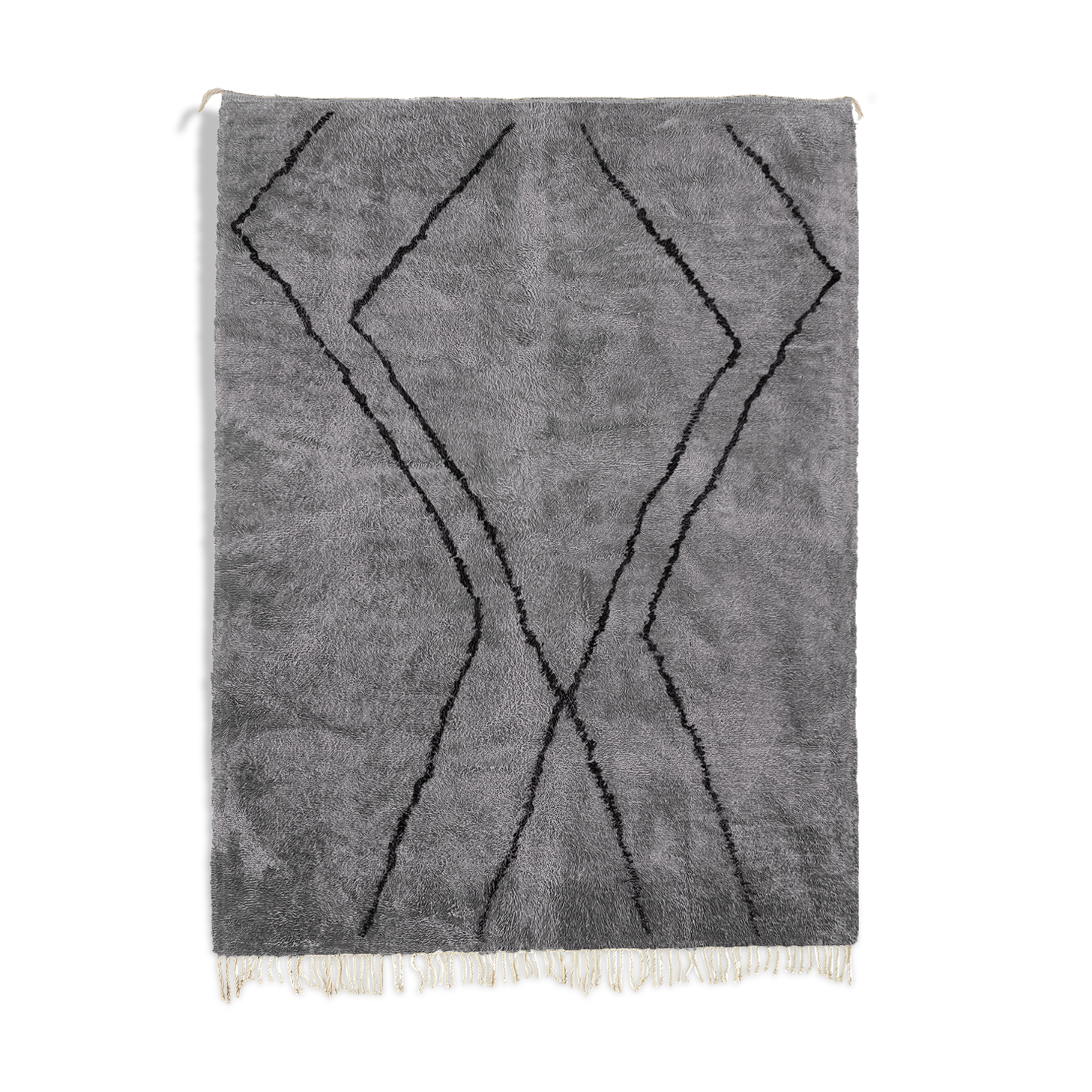 Modern Moroccan carpet grey contemporary art 300x430cm