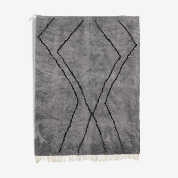 Modern Moroccan carpet grey contemporary art 300x430cm