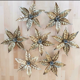 Brass flower floral wall sconce, Willy Daro for Massive, Belgium 1970s