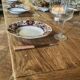 Solid oak farmhouse table "brut" 247x89, top "chocolate oak"