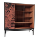Vintage Brown Display Cabinet, 1970s