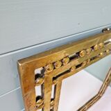 Brutalist mirror in solid bronze, 1970s