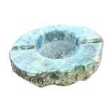 Brutalist ashtray in blue marble