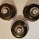 Set of 3 vintage space age sconces 60/70