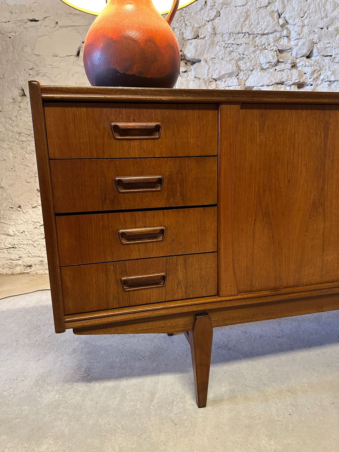Enfilade UNIFA in teak - Scandinavian 1960