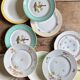 Lot de 12 assiettes plates vintage dépareillées