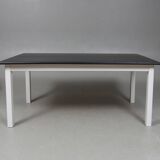 Vintage 180 cm suede dining table