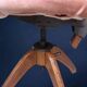 Swedish adjustable office chair Åtvidabergs in wood and metal, 1930s