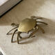 Vintage brass crab ashtray