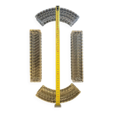 Baccarat signed modular centrepiece in solid crystal.