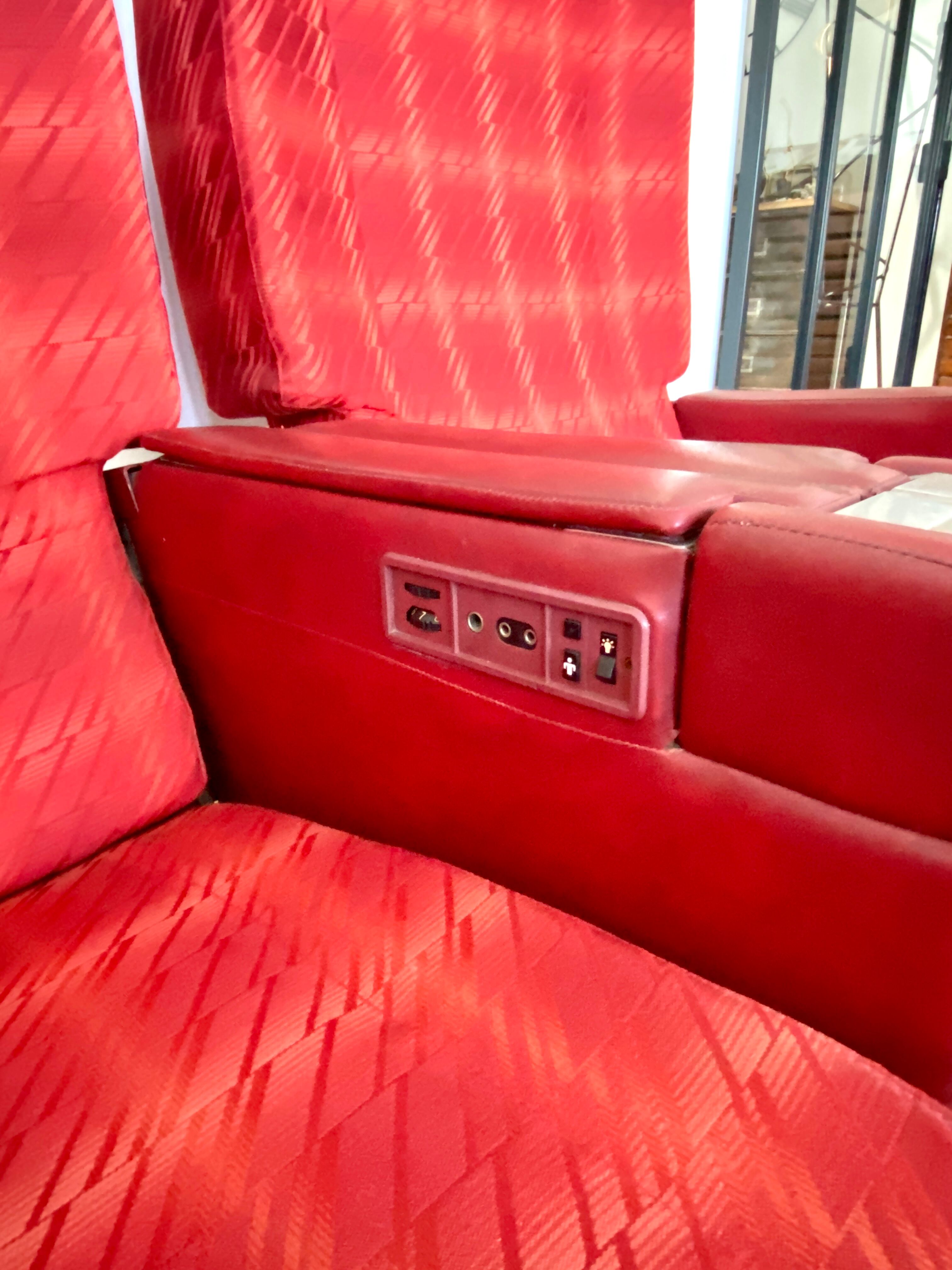 Vintage Air France aircraft chairs