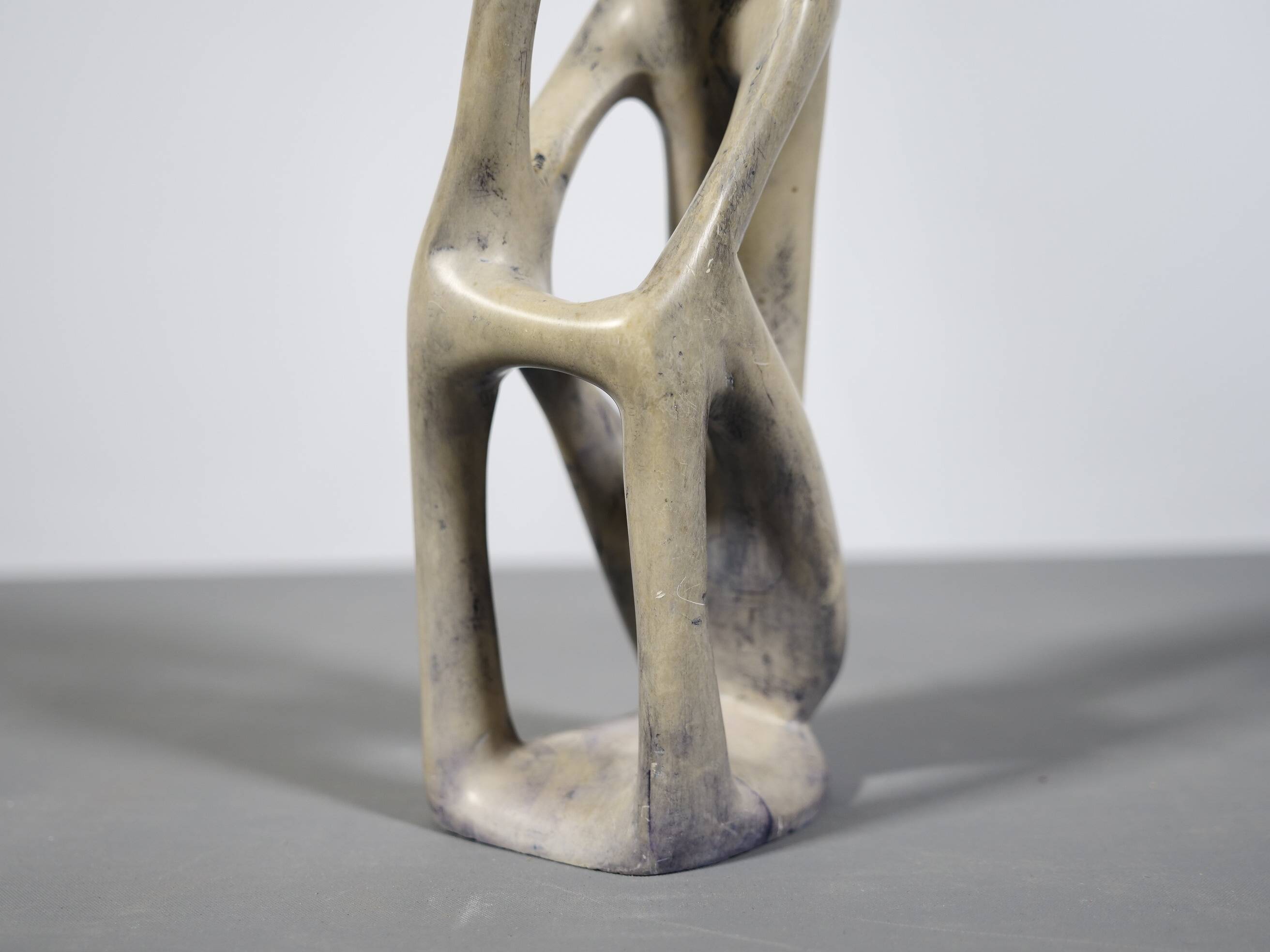 Design Soapstone Sculpture “The Thinker”, 1970s