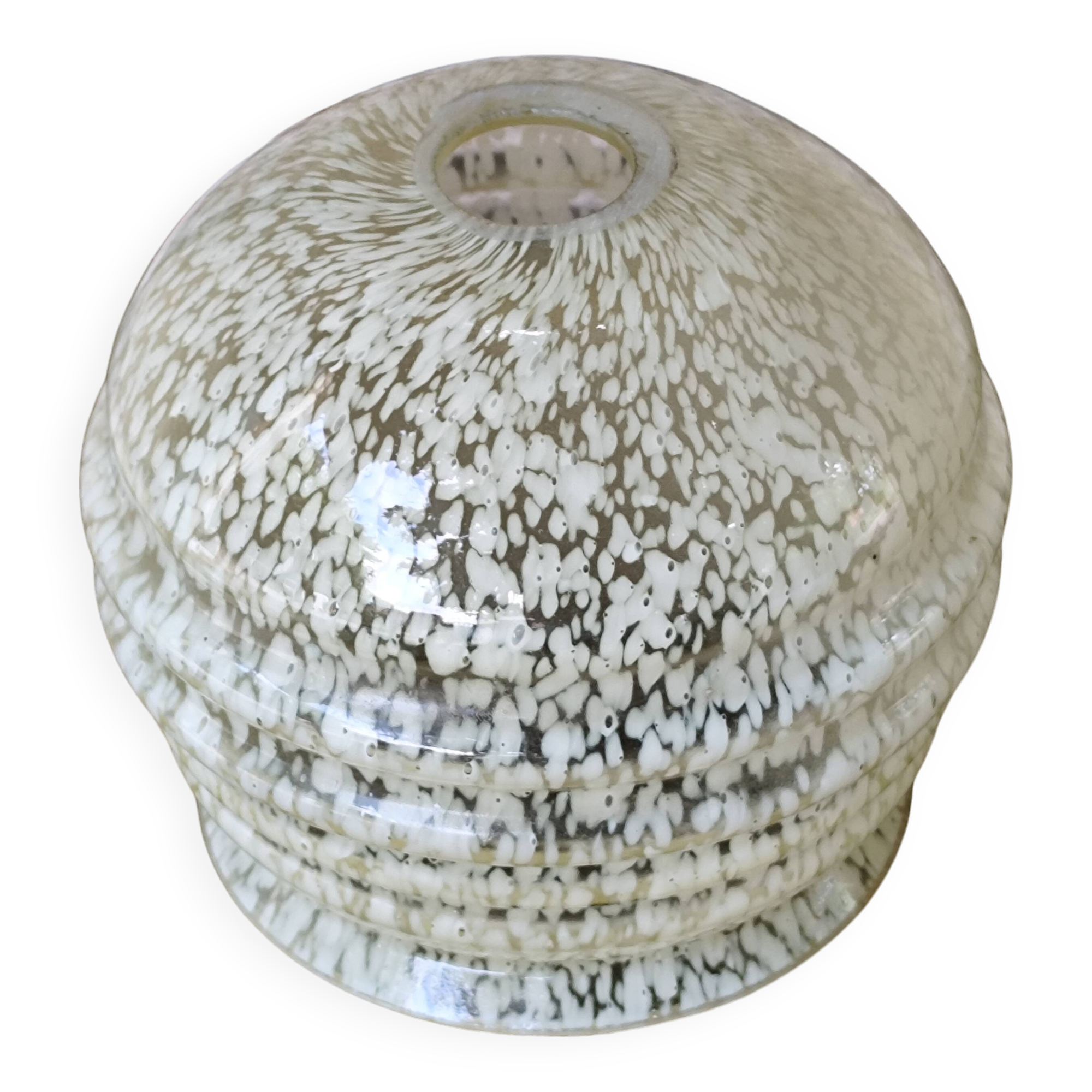 Speckled glass globe