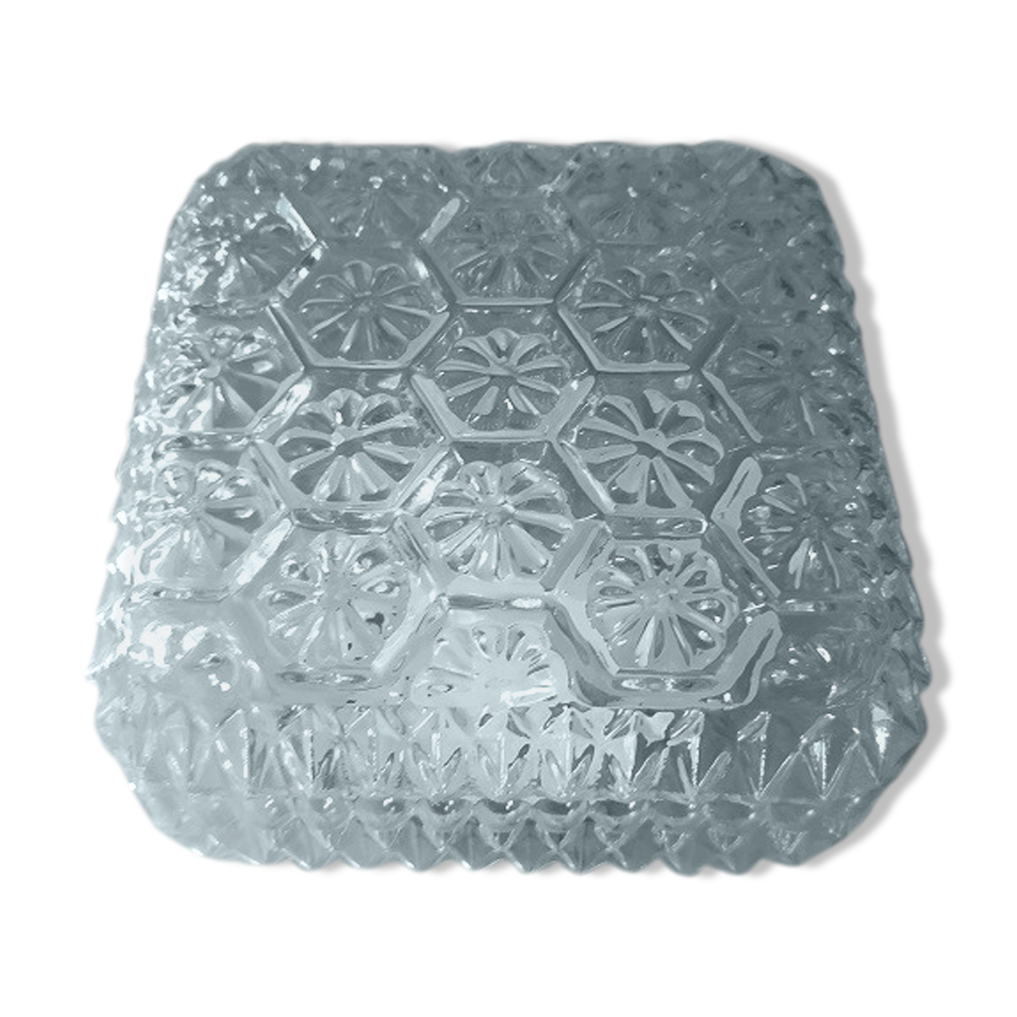 Original glass ceiling globe Cast Flowers Old Vintage Flowers 18