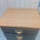 Commode chiffonnier patine noire