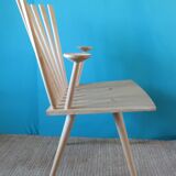 Pair of maple "Mikado" armchairs by J.Foersom and P.Hjort Lorenzen
