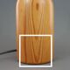 Pied de lampe Domus en bois, années 70
