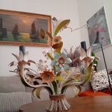 Vintage flower basket chandelier