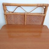 Vintage bamboo bedside pair