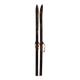 Paire de skis anciens noirs en bois 215 cm