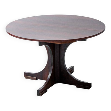 1960s vintage moderne antique table à rallonge en teck