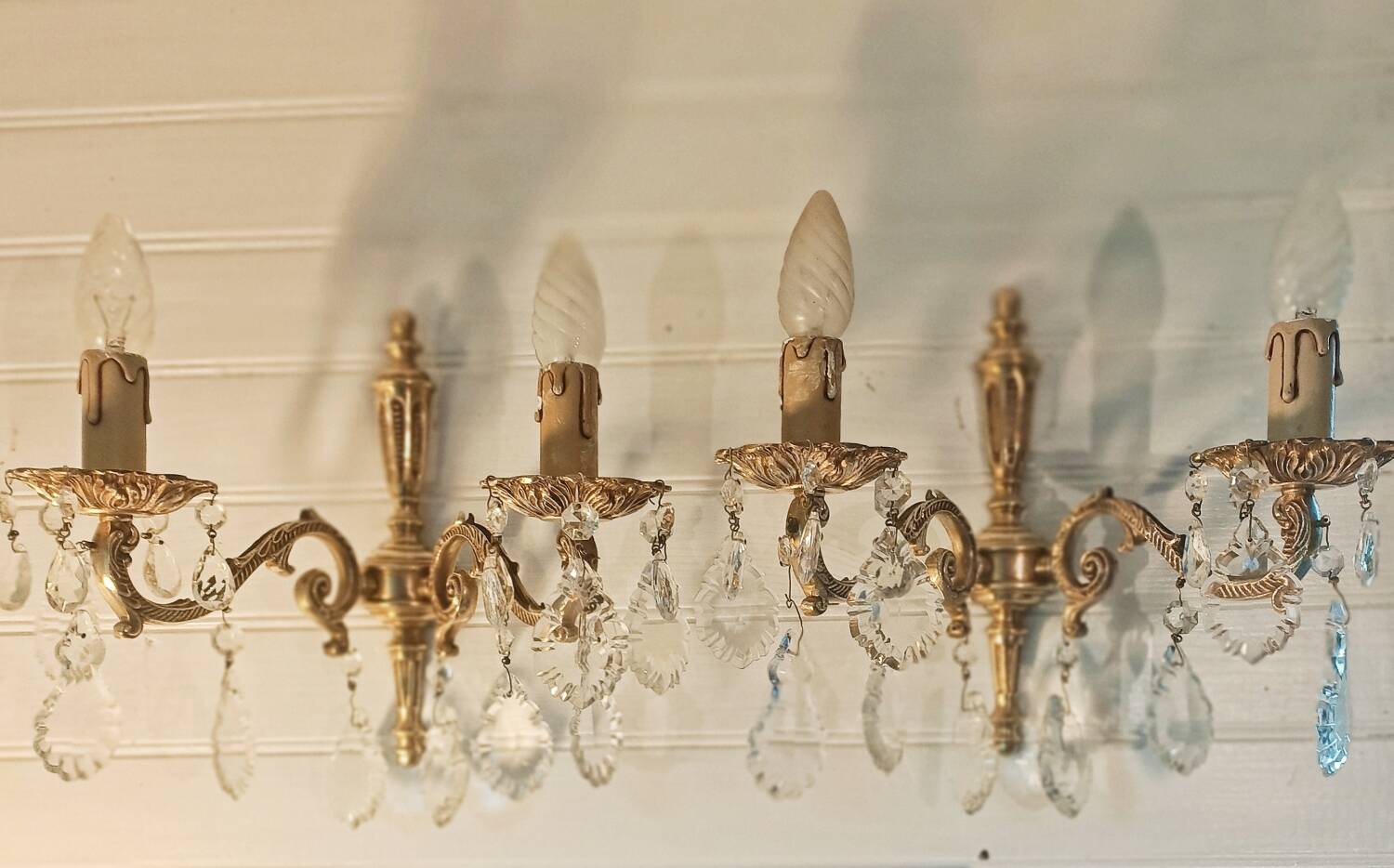 Pair of tassel sconces
