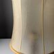 Charles Dudouyt oak table lamp with parchment shade, France, 1950s