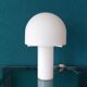 Glass Mushroom Table Lamp by Glashutte Limburg
