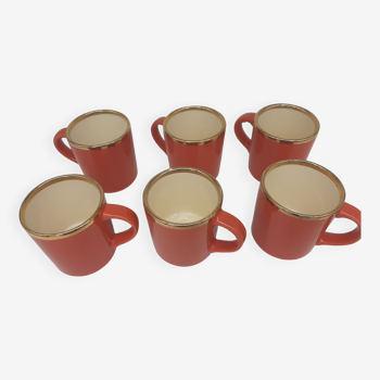 Set of 6 cups coffee