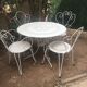 Salon de jardin fer forgé