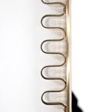 Brass wall mirror, Italy, 1950s
